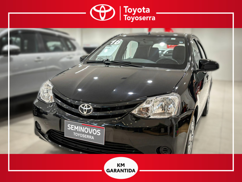baixa km! - toyota etios xs 1.5 flex  manual