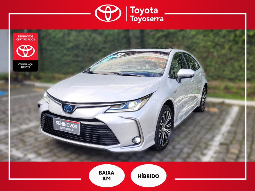 baixa km! - toyota corolla altis prem. 1.8 automatico (hibrido)