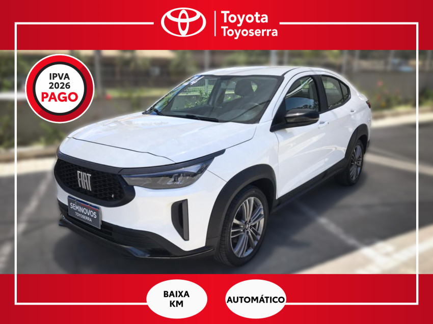 baixa km! - fiat fastback 1.0 200 turbo flex automatico