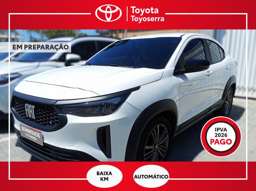 baixa km! - fiat fastback 1.0 200 turbo flex automatico