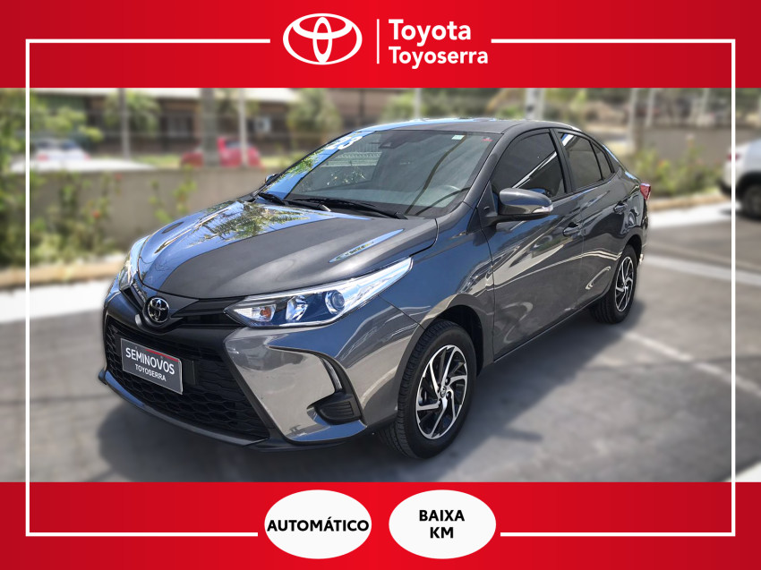 baixa km! - toyota yaris xs sedan 1.5 flex  automatico