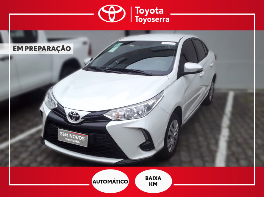 baixa km! - toyota yaris xl sedan 1.5 flex  automatico