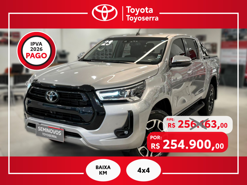 baixa km! - toyota hilux cd srx 4x4 2.8  diesel automatico