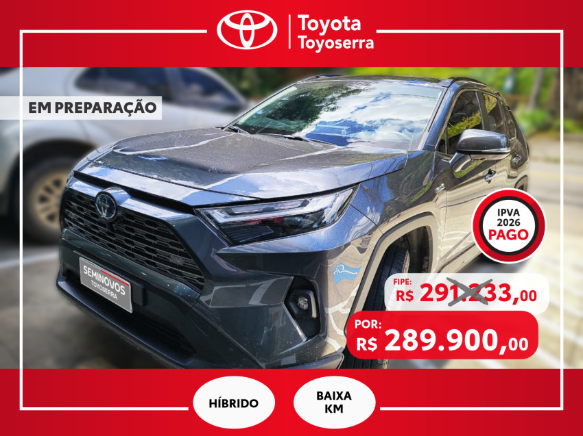 baixa km! - toyota rav4 2.5 sx connect 4x4 automatico (hibrido)