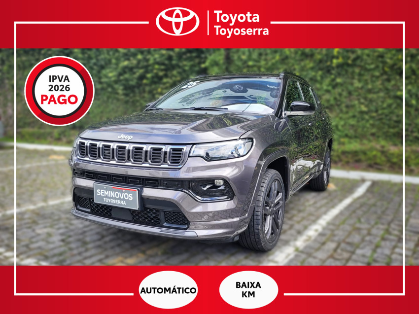 baixa km! - jeep compass over. hurric 2.0 4x4 tb  automatico
