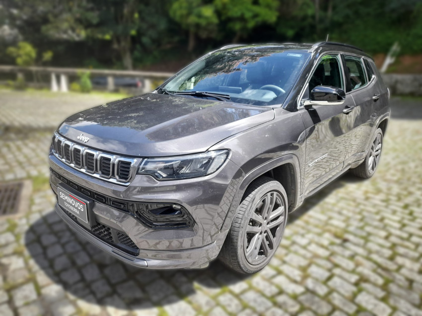 baixa km! - jeep compass over. hurric 2.0 4x4 tb  automatico1