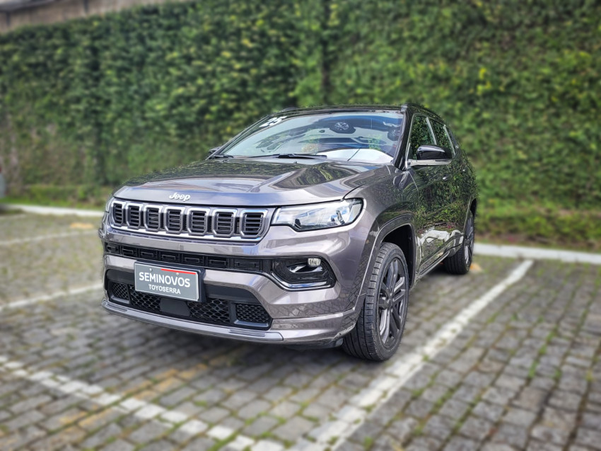 baixa km! - jeep compass over. hurric 2.0 4x4 tb  automatico2