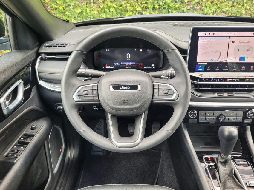baixa km! - jeep compass over. hurric 2.0 4x4 tb  automatico10