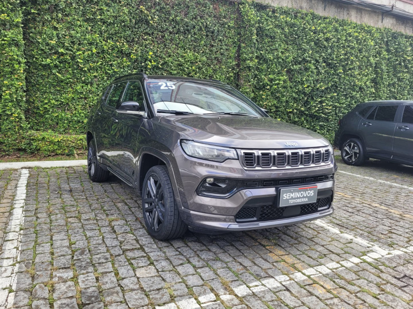 baixa km! - jeep compass over. hurric 2.0 4x4 tb  automatico3