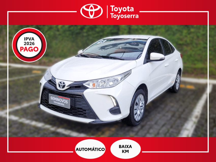 baixa km! - toyota yaris xl sedan 1.5 flex  automatico