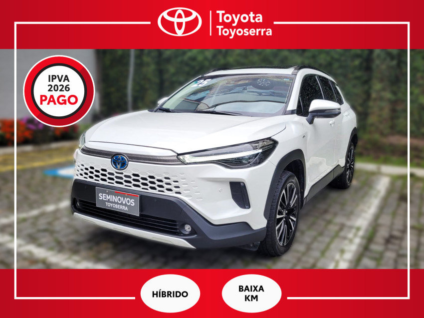 baixa km! - toyota corolla cross xrx 1.8  automatico (hibrido)