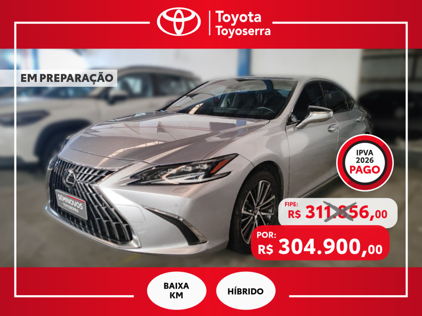 baixa km! - lexus es300h 2.5  automatico (hibrido)