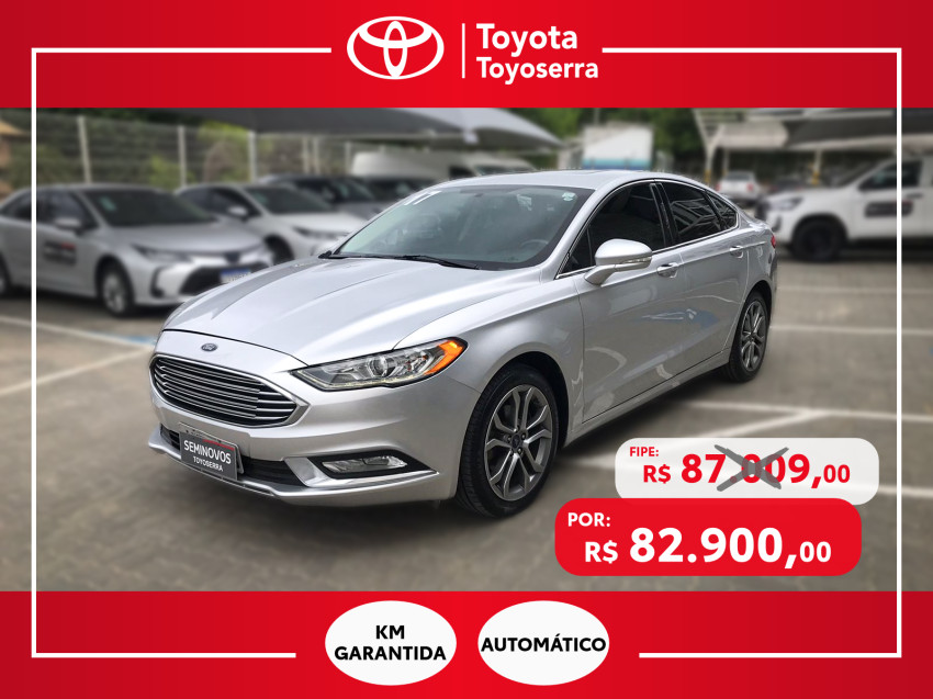 baixa km! - ford fusion sel 2.0 ecobo.  248cv automatico