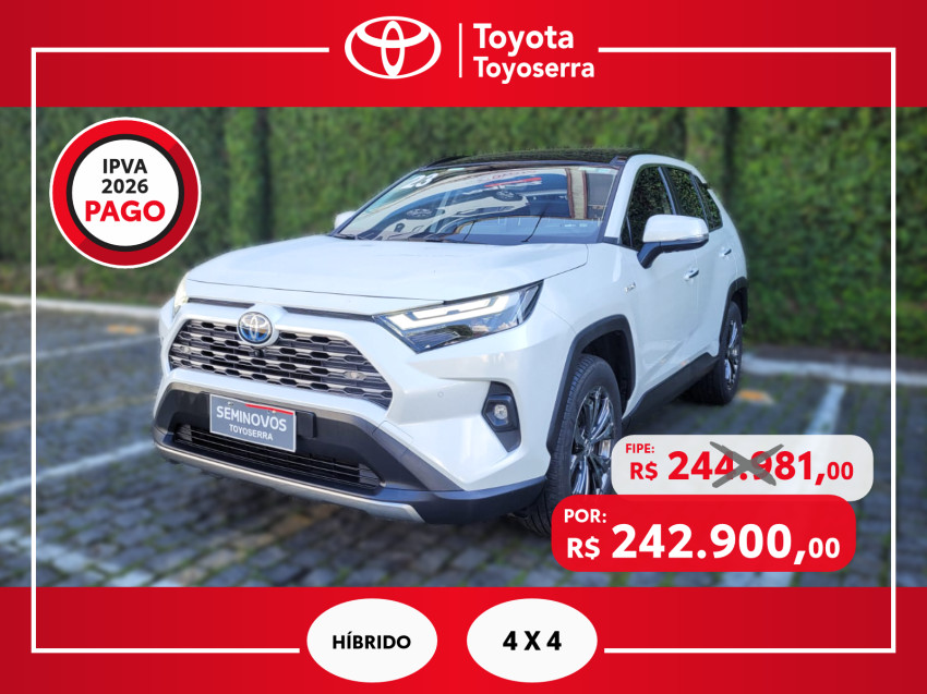 toyota rav4 2.5 sx connect 4x4 automatico (hibrido)