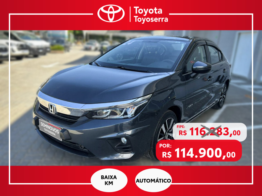 baixa km! - honda city sedan exl 1.5 flex  automatico