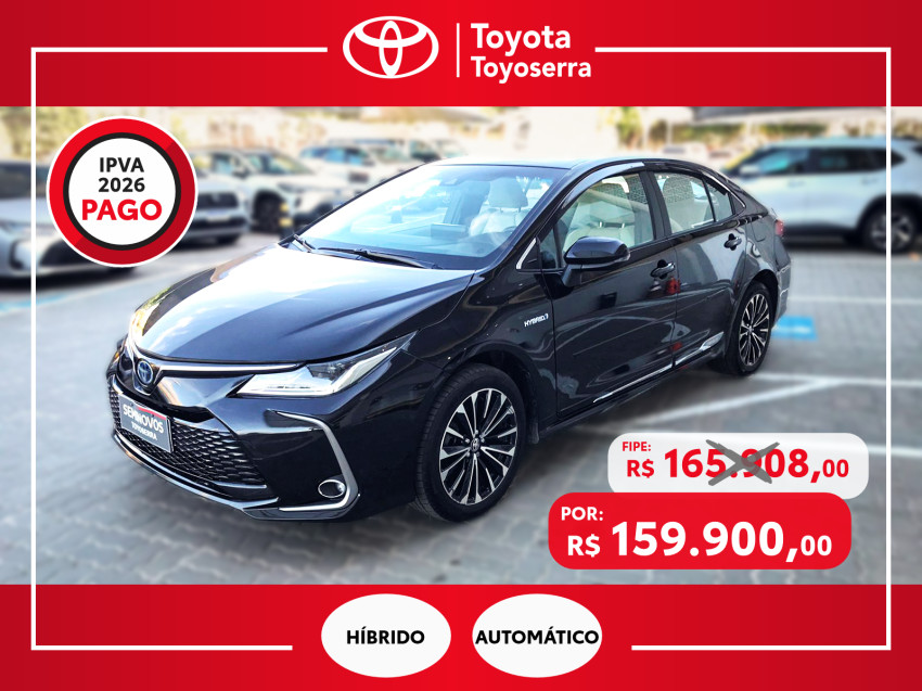 toyota corolla altis prem. 1.8 automatico (hibrido)