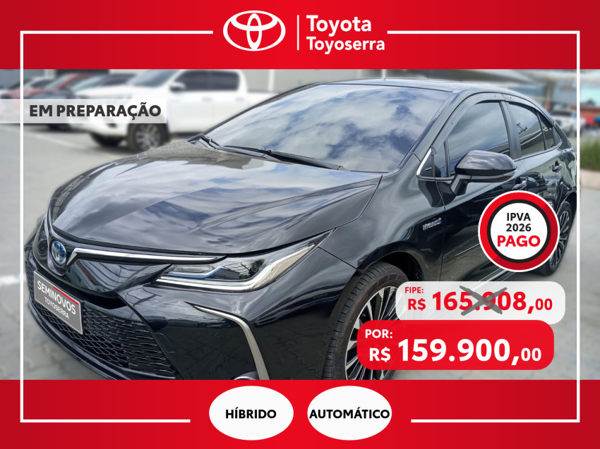 toyota corolla altis prem. 1.8 automatico (hibrido)