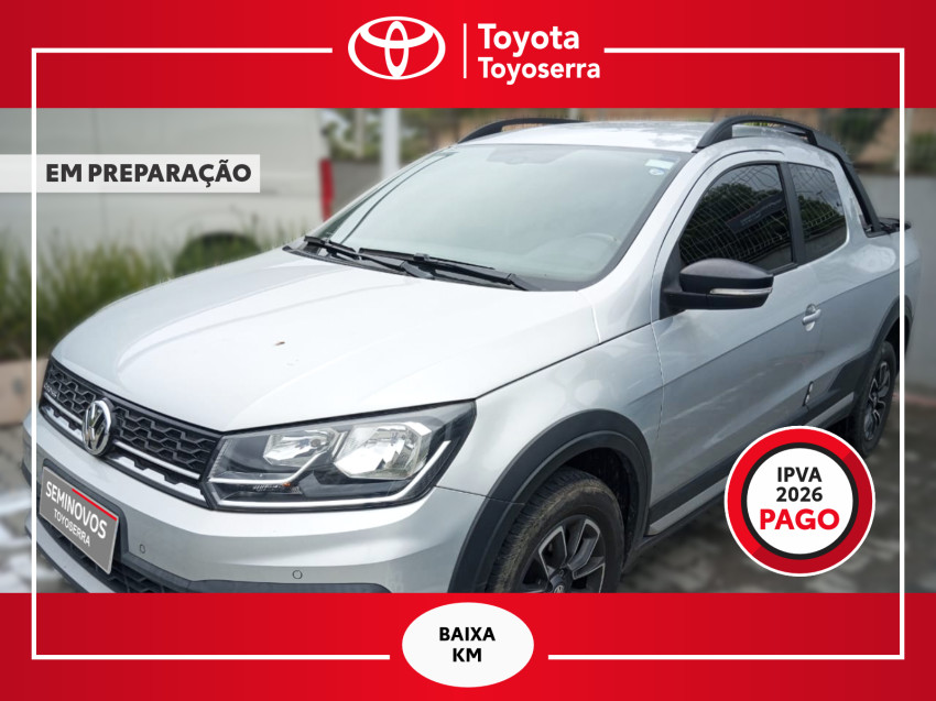 baixa km! - volkswagen saveiro cross 1.6 t.flex  cd