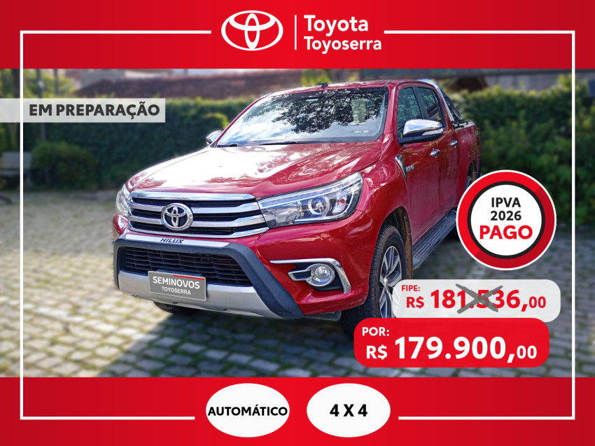 toyota hilux cd srx 4x4 2.8  diesel automatico