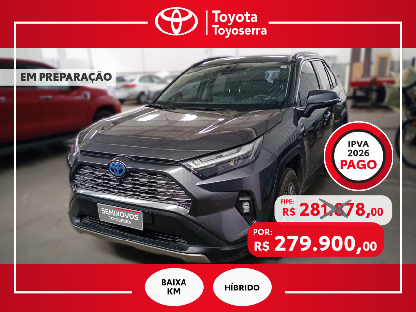 baixa km! - toyota rav4 2.5 sx connect 4x4 automatico (hibrido)2