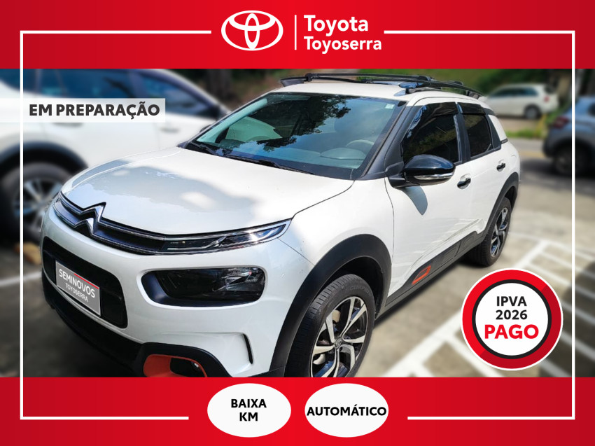 baixa km! - citroen c4 cactus feel pack 1.6  flex automatico