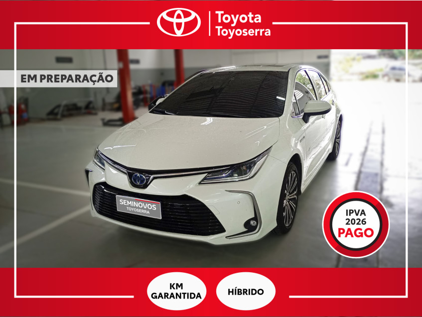 baixa km! - toyota corolla altis prem. 1.8 automatico (hibrido)