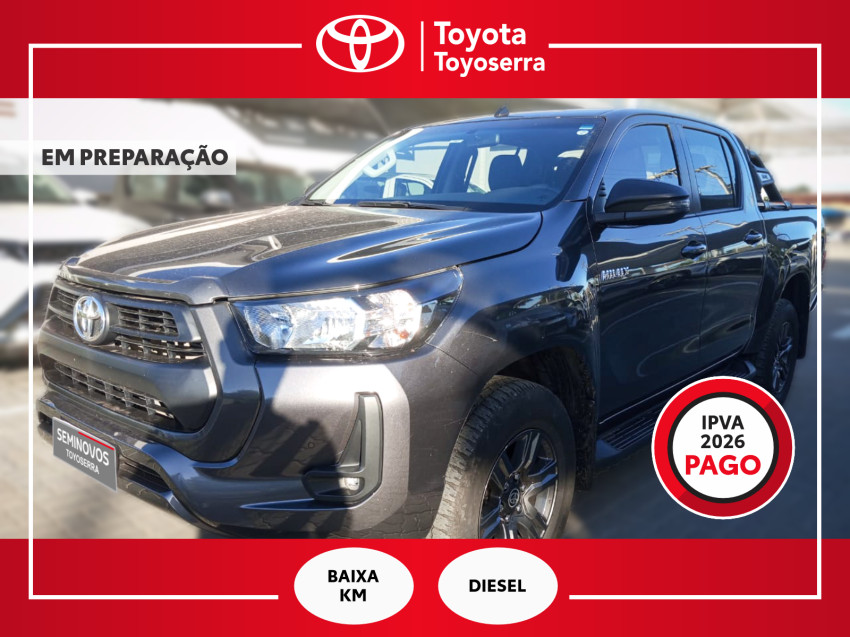 baixa km! - toyota hilux cd sr 4x4 2.8  diesel automatico
