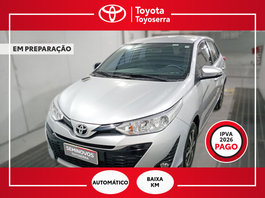 baixa km! - toyota yaris xs 1.5 flex  automatico