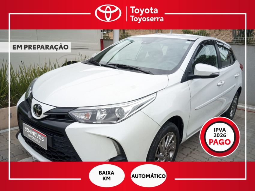 baixa km! - toyota yaris xs 1.5 flex  automatico