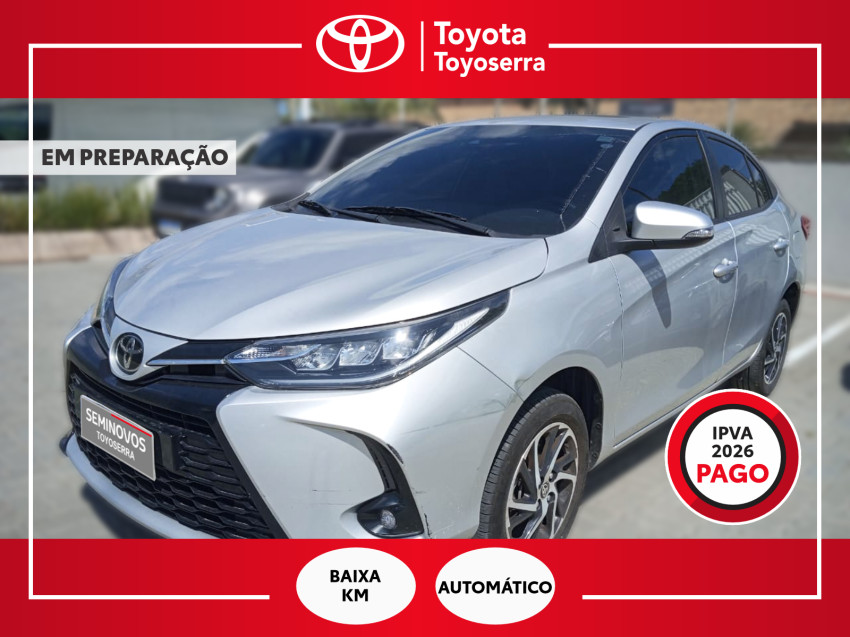 baixa km! - toyota yaris xls sedan 1.5 flex  automatico