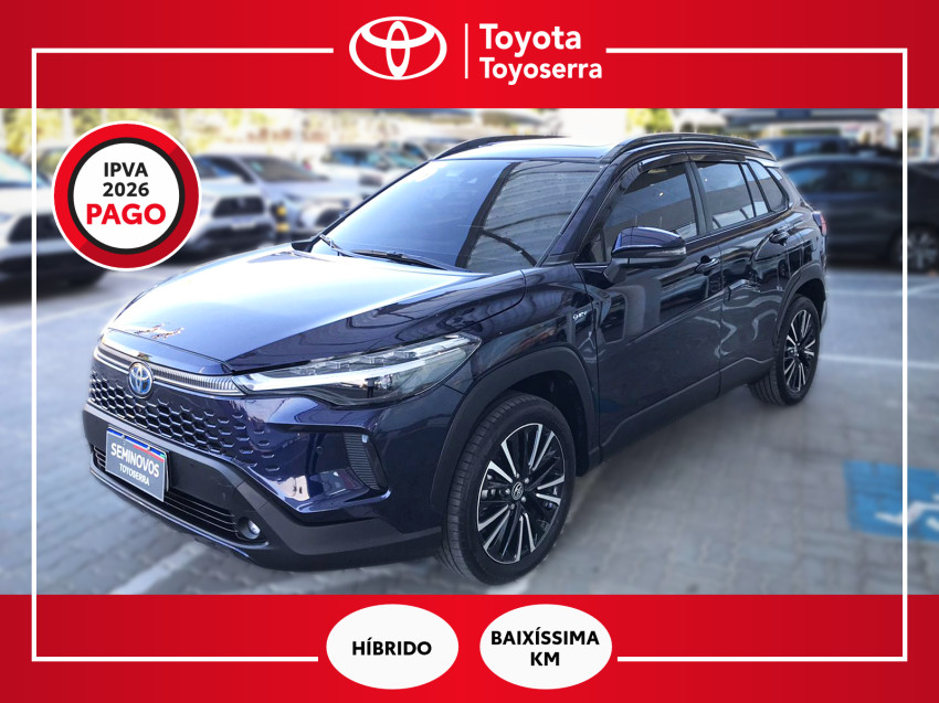 baixa km! - toyota corolla cross xrx 1.8  automatico (hibrido)