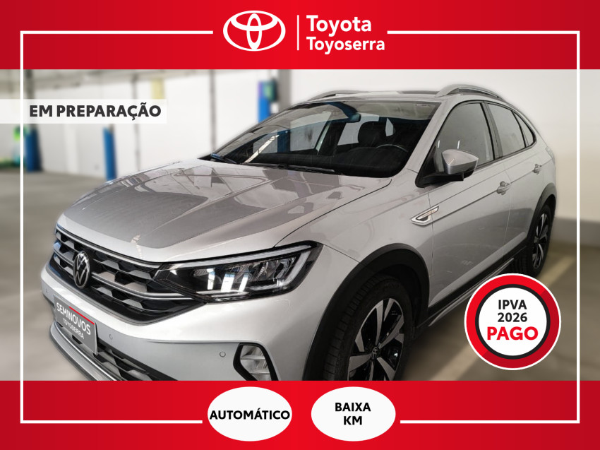 baixa km! - volkswagen nivus highline 1.0 200 tsi flex automatico