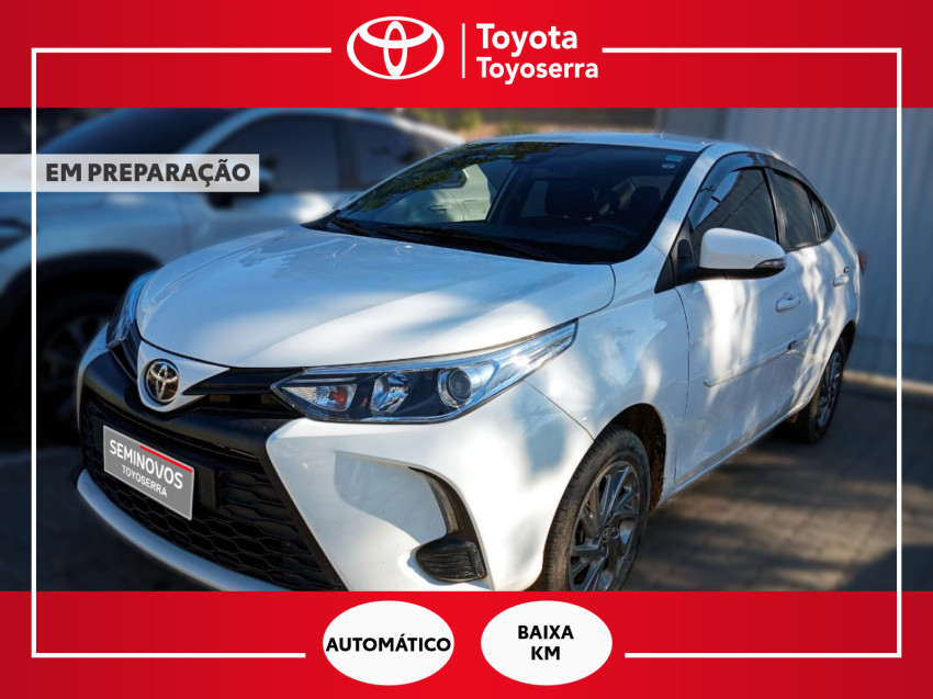 baixa km! - toyota yaris xs sedan 1.5 flex  automatico