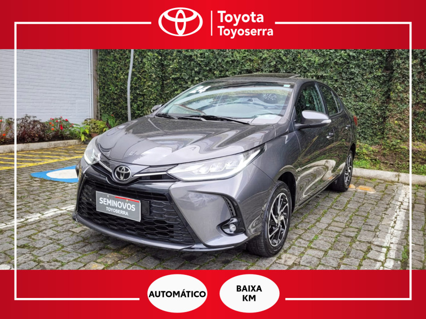 baixa km! - toyota yaris xls sedan 1.5 flex  automatico