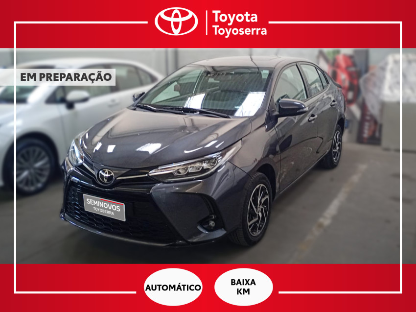 baixa km! - toyota yaris xls sedan 1.5 flex  automatico