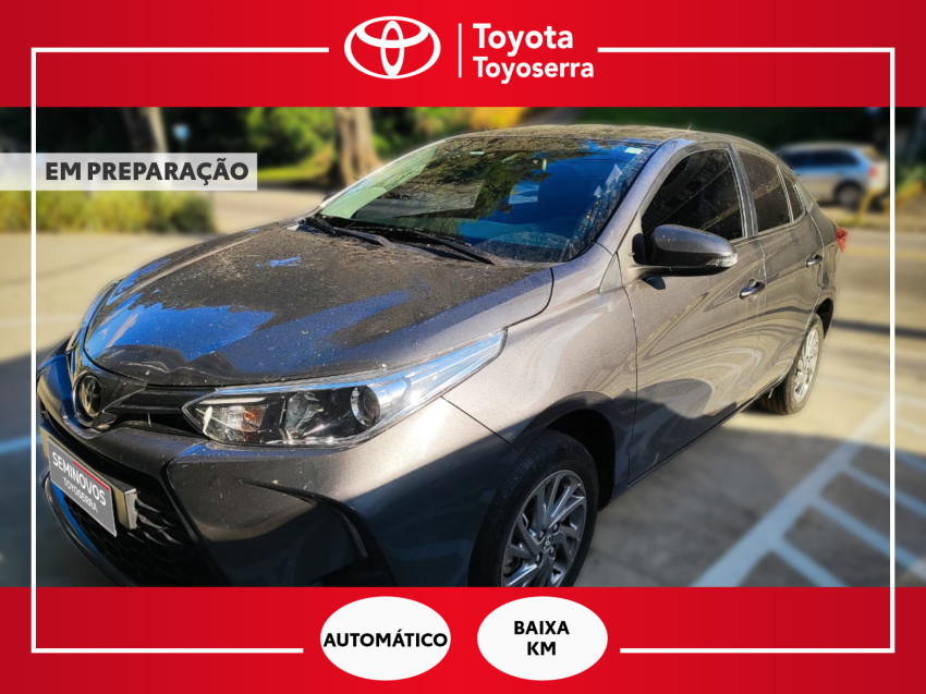 baixa km! - toyota yaris xs sedan 1.5 flex  automatico