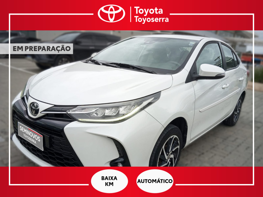 baixa km! - toyota yaris xls sedan 1.5 flex  automatico