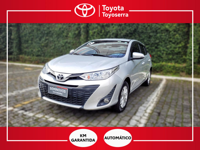 baixa km! - toyota yaris xl 1.3 flex  automatico