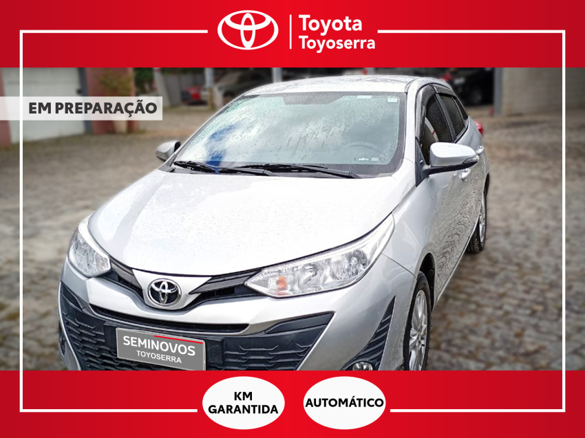 baixa km! - toyota yaris xl 1.3 flex  automatico