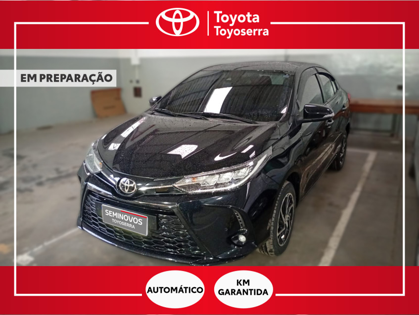 baixa km! - toyota yaris xls sedan 1.5 flex  automatico