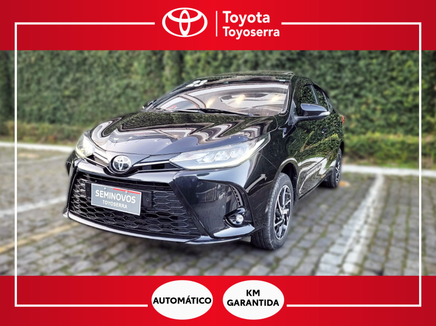 baixa km! - toyota yaris xls sedan 1.5 flex  automatico