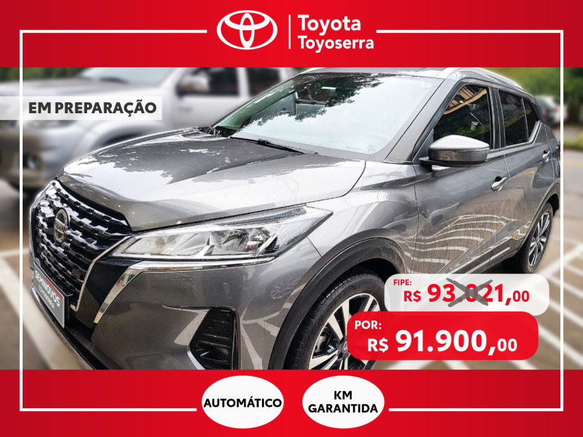 baixa km! - nissan kicks advance 1.6  flex automatico