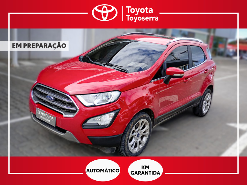 baixa km! - ford ecosport titanium 1.5  flex automatico