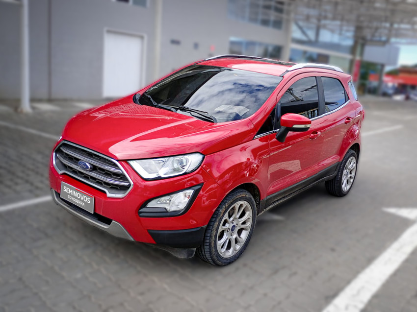 baixa km! - ford ecosport titanium 1.5  flex automatico1