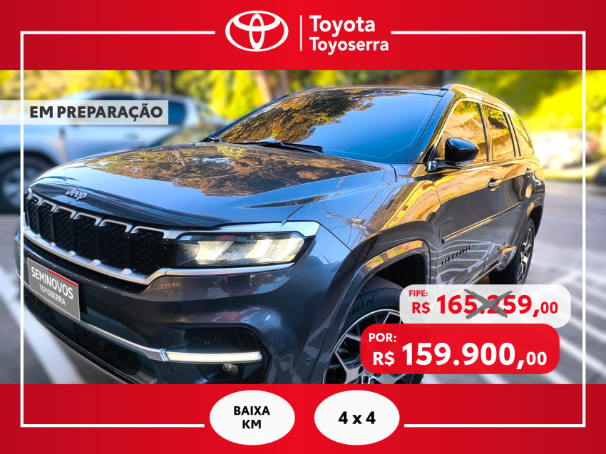 baixa km! - jeep commander overl. td380 2.0 4x4 die. automatico