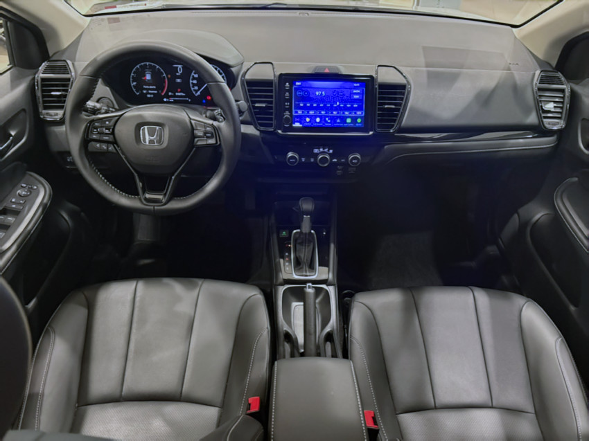 baixa km! - honda city hatchback exl 1.5 flex  automatico6