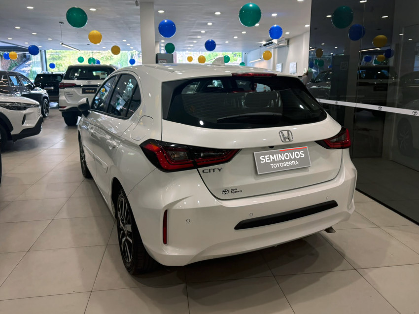 baixa km! - honda city hatchback exl 1.5 flex  automatico5