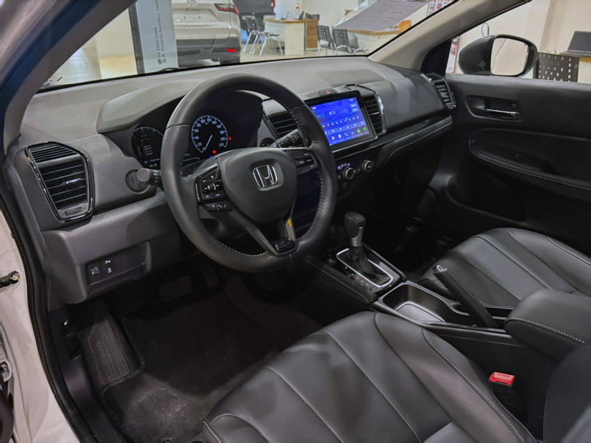 baixa km! - honda city hatchback exl 1.5 flex  automatico9