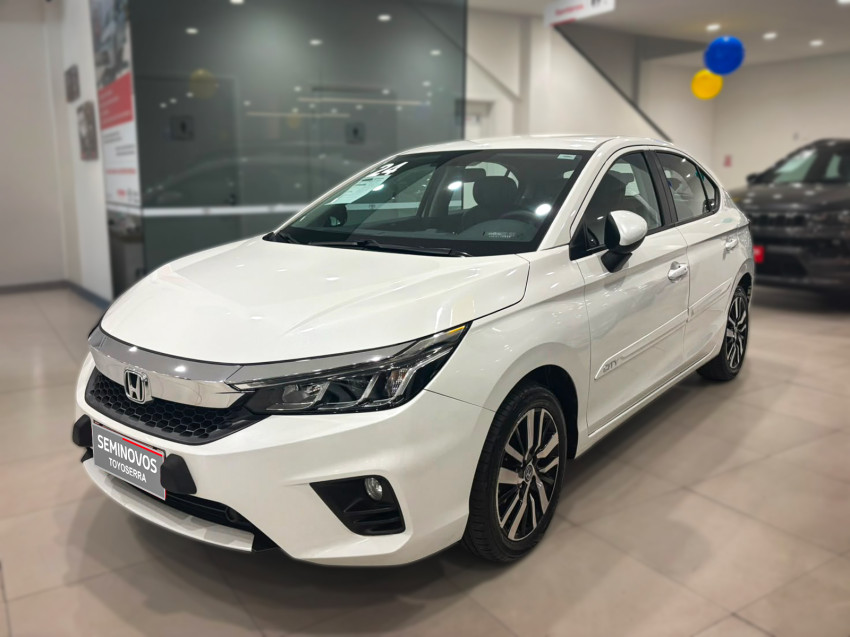 baixa km! - honda city hatchback exl 1.5 flex  automatico2