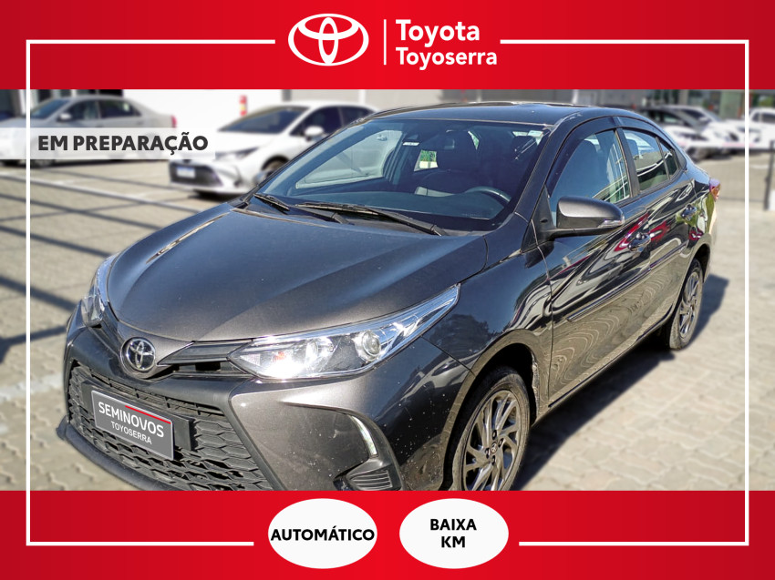 baixa km! - toyota yaris xs sedan 1.5 flex  automatico